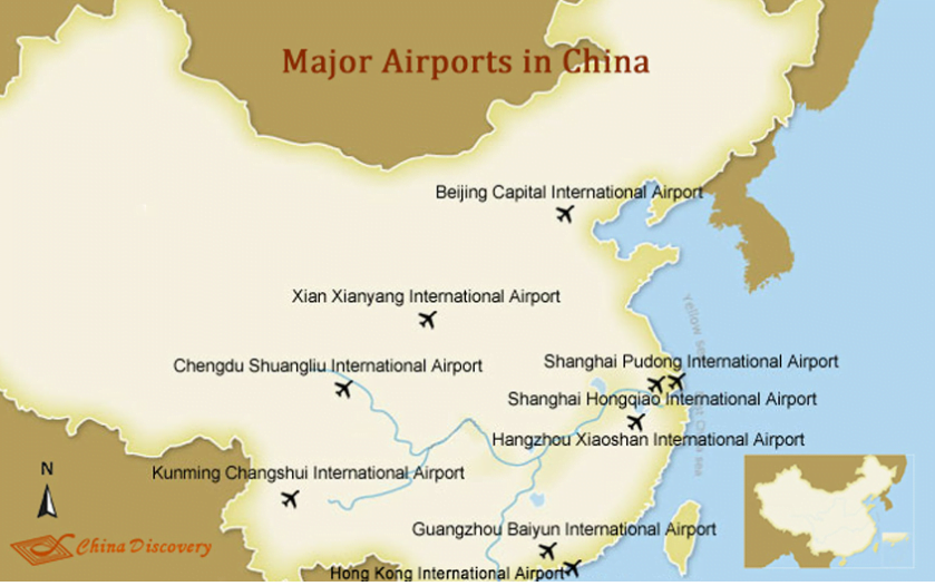 Major Airports in China