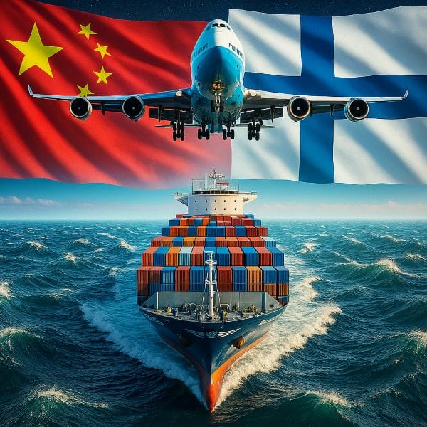 Shipping from China to Finland