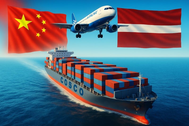 Shipping from China to Latvia