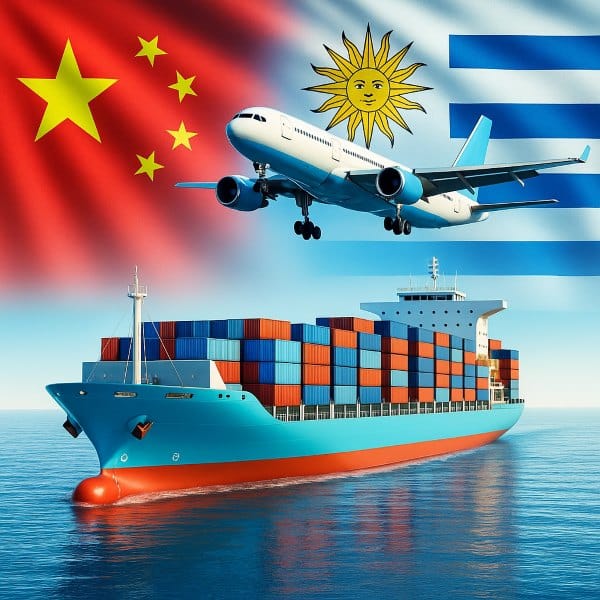 Shipping from China to Uruguay