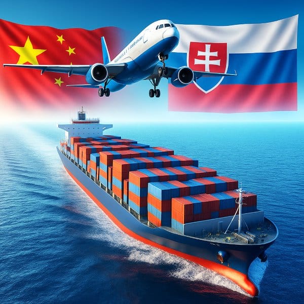 Shipping from China to Slovakia