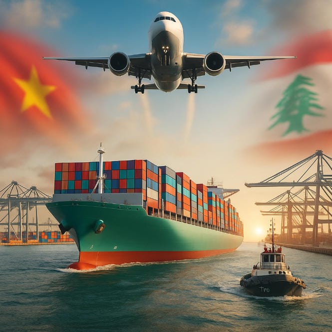Shipping from China to Lebanon