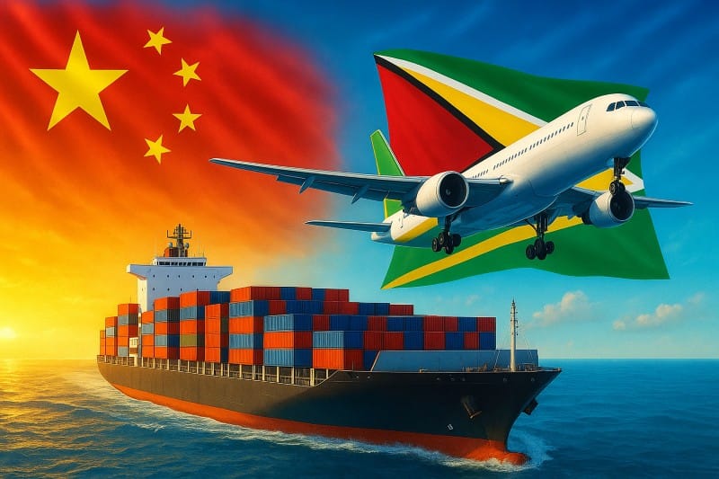 Shipping from China to Guyana
