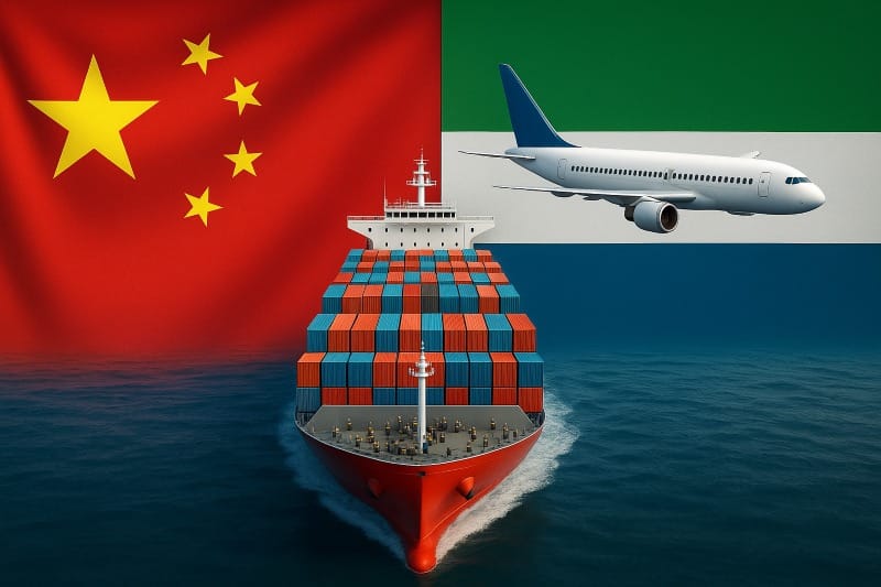Shipping from China to Sierra Leone