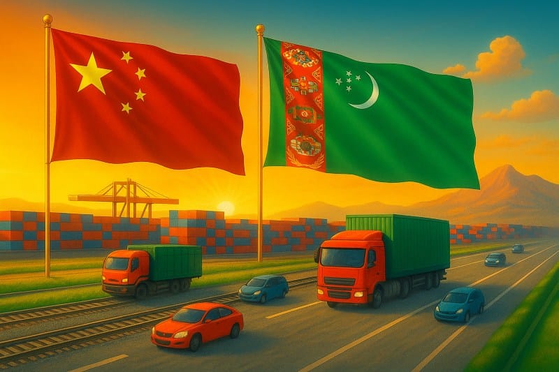 Shipping from China to Turkmenistan